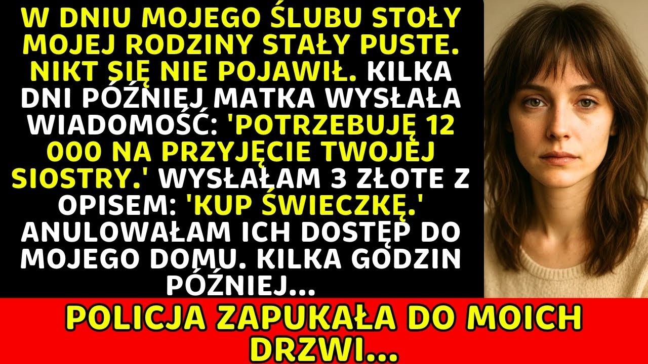 Moi rodzice zignorowali mój ślub i prosili o pieniądze — kilka godzin później dostali zasłużony s