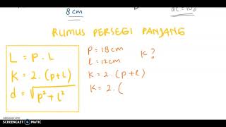 Rumus persegi panjang -