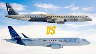 Airbus A220-300 vs Embraer E195 E2 | Regional jet clash | Which is better | EPIC COMPARISON