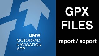 Import & export GPX files BMW Motorrad Navigation app screenshot 3