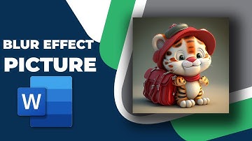 How to add a blur effect to a Picture in word