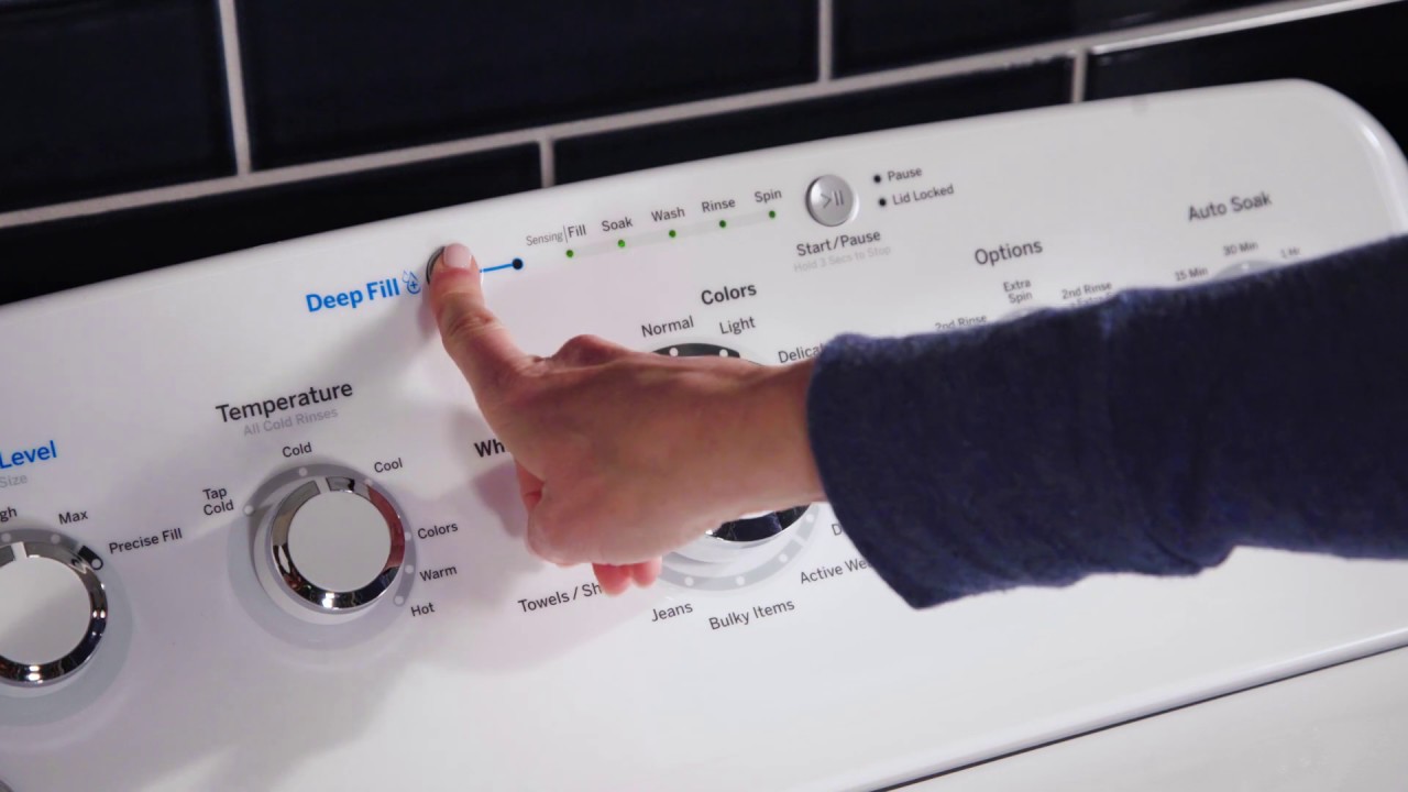 Ge Top Load Washer How To Use