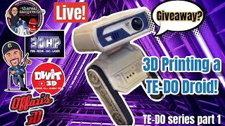 3D Printing a TE-DO Droid!