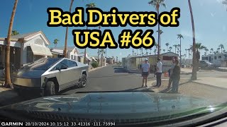 Bad Drivers of USA #66 - Big tire blow out on a motor home.