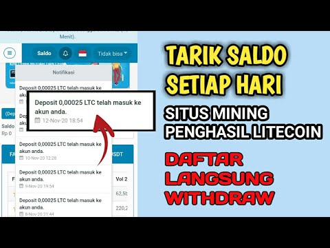 Mantap! Withdraw Ltc Tiaphari | Mining Gratis Penghasil Litecoin Indodax