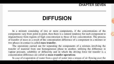 MT-I_ MOLECULAR DIFFUSION IN GASES INTRODUCTION