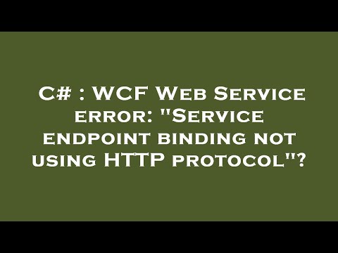 C# : WCF