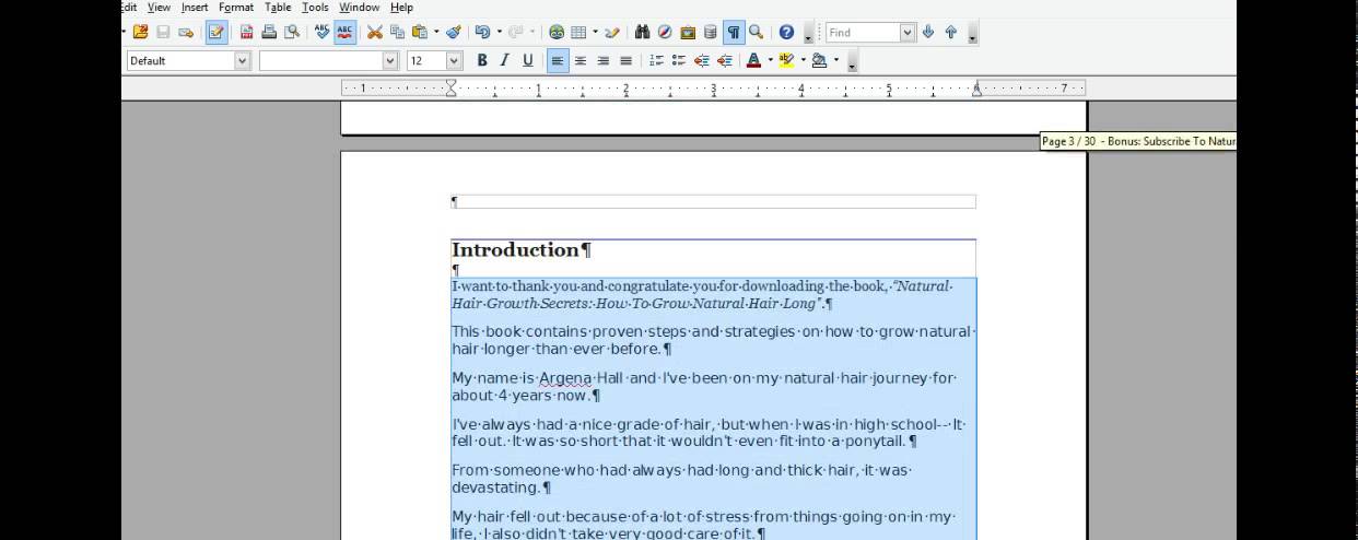 How To Format Your Kindle Book Using Open Office