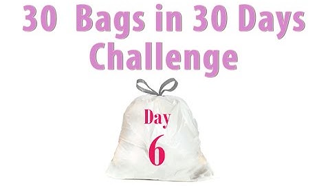 30 bags in 30 Days || Declutter Challenge || Day 6