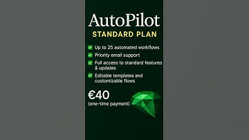 Automate your business with ease and scale without hassle.With the AutoPilot Standard Plan, you get: