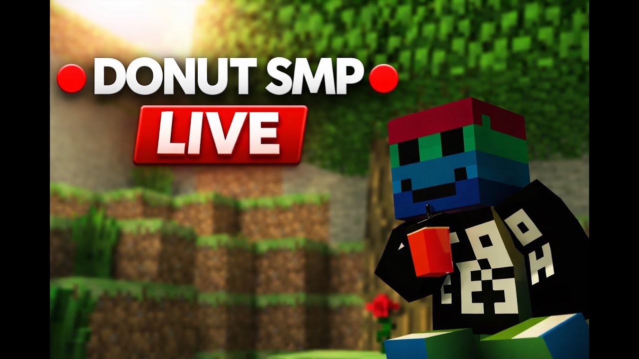 ​​🔴DONUT SMP LIVE🔴|im back|850k per base|