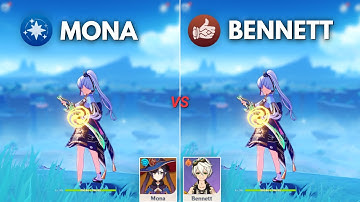 Bennett vs MONA !! BEST Support for F2P AYAKA ?? [ Genshin Impact ]
