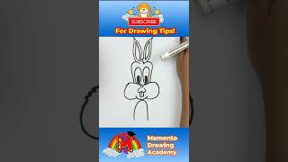 How To Draw Bugs Bunny Step By Step Easy #drawing #simpledrawing #drawingtutorial #short