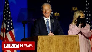 US Election 2020: Biden makes statement in Delaware - BBC News