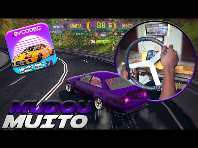 🔥ESSE JOGO É MUITO FRENÉTICO!!!🤯 (DRIFT RIDE COM VOLANTE PARA CELULAR)🔥  