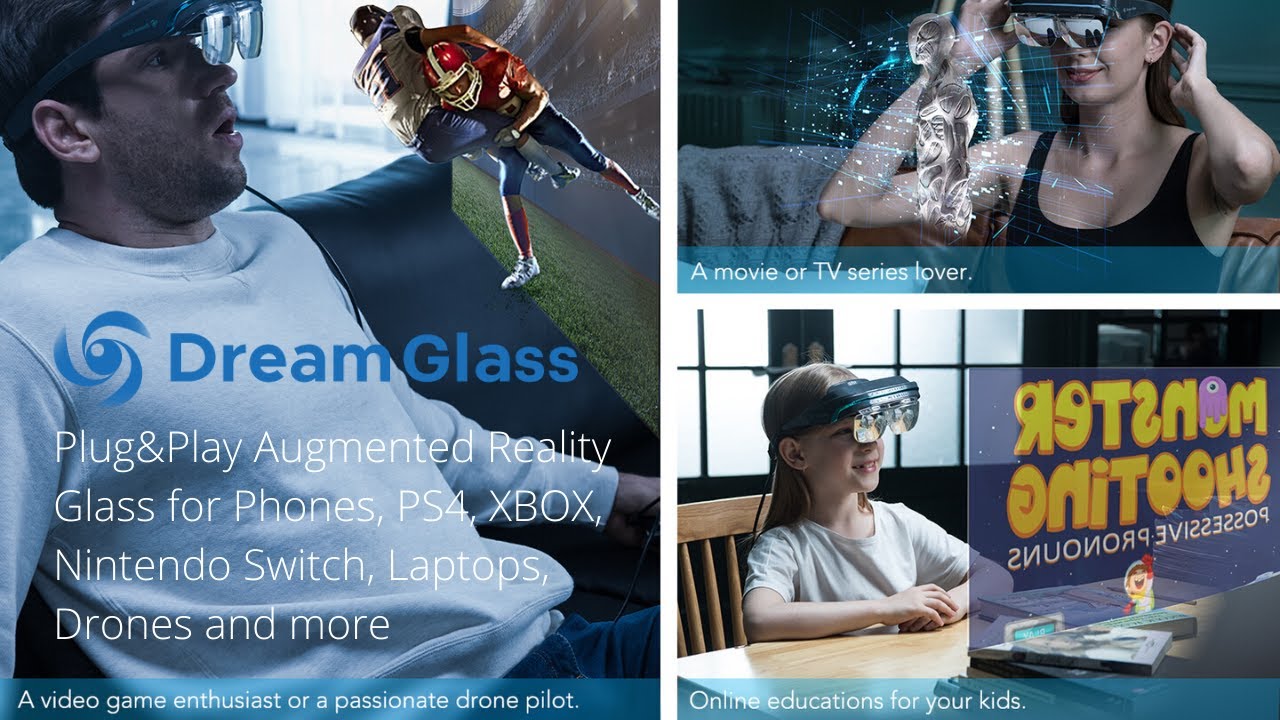DreamGlass 4K-Portable & Private AR Entertainment