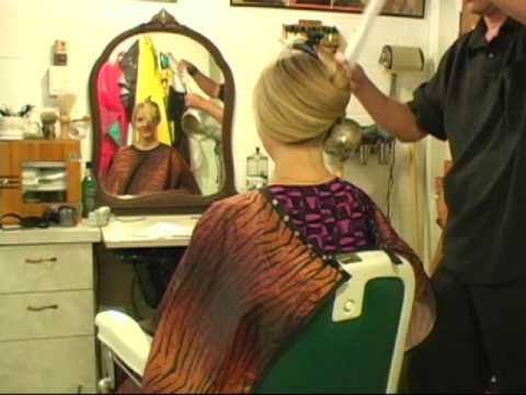 preview clip -- Debbie's Angled Bob Haircut