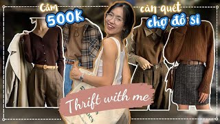 Thrift with me💓 Cầm 500k đi chợ đồ si Đặng Văn Ngữ | Minh Ngọc