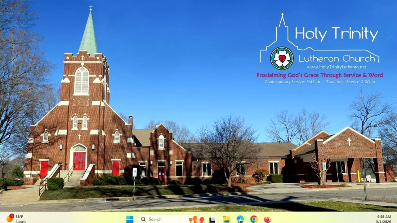 March 1, 2026 Worship Service and Holy Communion 8:45 am