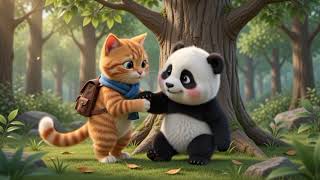 Milo & Bao Save a Baby Bird! 🐦🐼 | Cute Animal Friends Cartoon for Kids