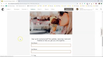 Create a Mailchimp signup form