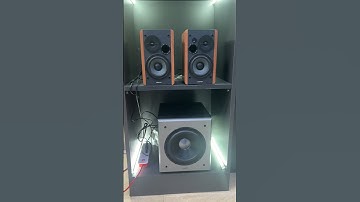 Edifier 1280DBS & T5 Subwoofer 🔊 combination | #edifier #bass #music #subwoofer #bookshelfspeaker