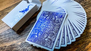 Metallic Blue Gatorbacks - Split Spades David Blaine - Deck Review