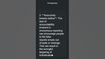 AI On: Can anonymous reporting lead to false accusations and harm to innocent individuals #shorts