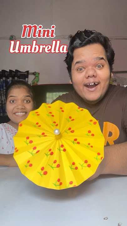 My Sister Vs Me : Who will make the best Mini Umbrella #shorts