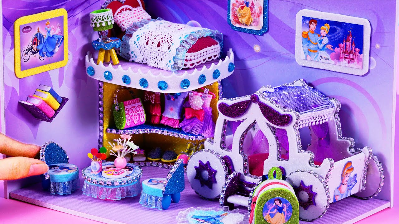 Diy Miniatures Dollhouse Cinderella Snow White Room Decor