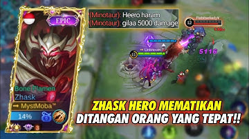 5000 DAMAGE MONSTER ZHASK!! NEW BEST BUILD ZHASK - TOP 1 GLOBAL ZHASK | MOBILE LEGENDS