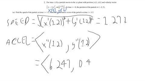 2021 AP Calculus BC FRQ 2