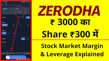 Margin For Intraday Trading In Zerodha | Margin & Leverage On Share Market Explained In Hindi