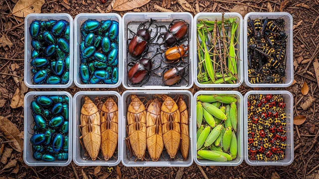 Bizarre Insects Collection Rare & Exotic! Catching Strange Colorful Forest Insects (Incredible ...