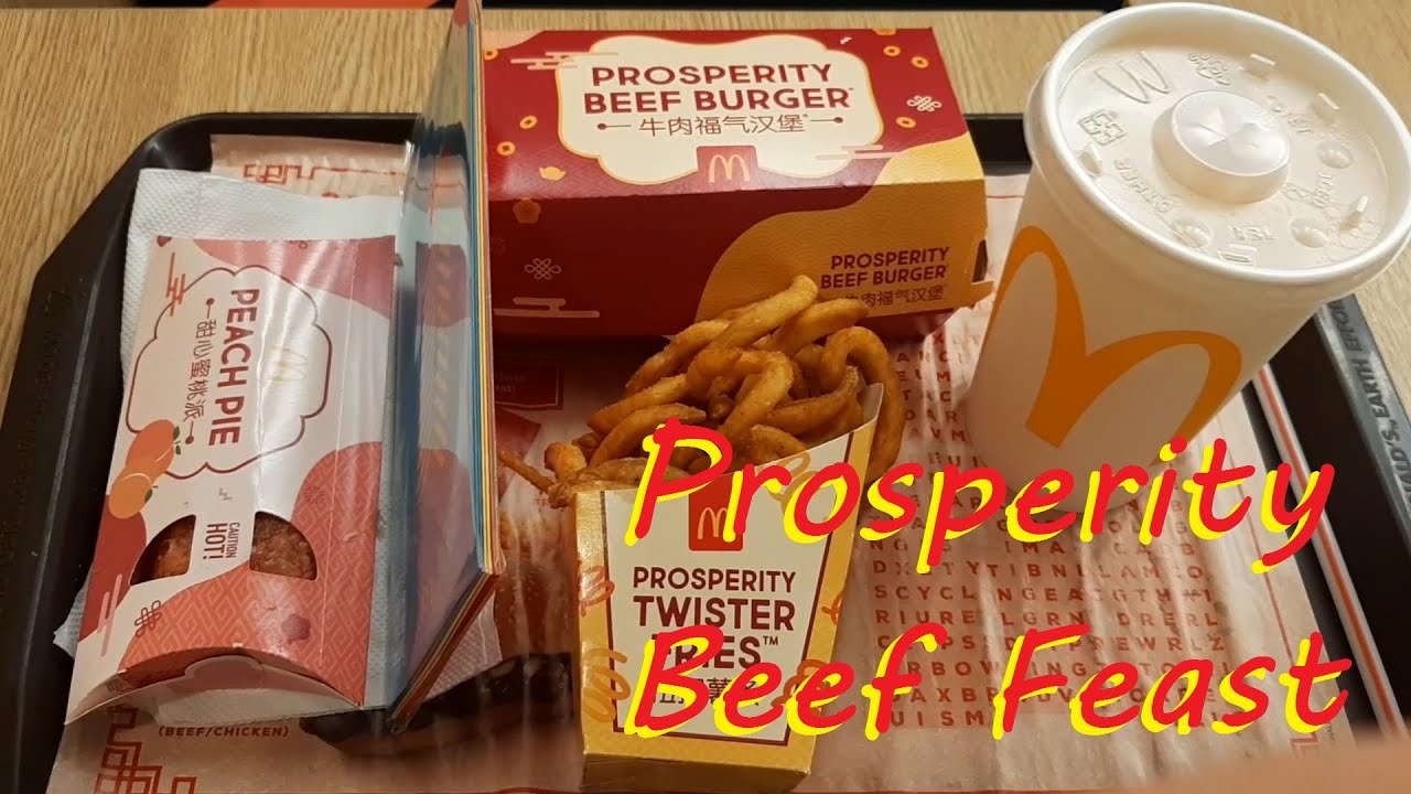 Having a Prosperity Beef Feast. Having the Prosperity Beef Burger but not getting any Prosperity
