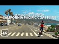 [4K] California Pacific Coastline - Driving Manhattan Beach to Torrance Beach, Los Angeles, USA, 4K