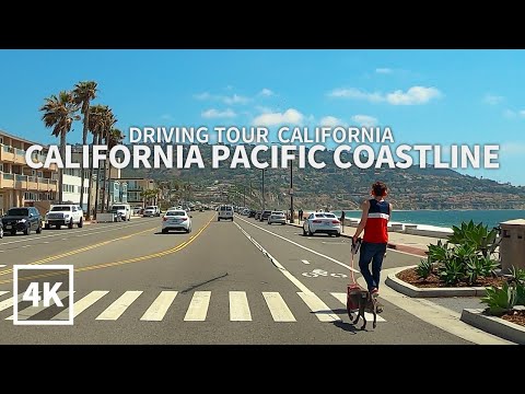 [4K] California Pacific Coastline - Driving Manhattan Beach to Torrance Beach, Los Angeles, USA, 4K