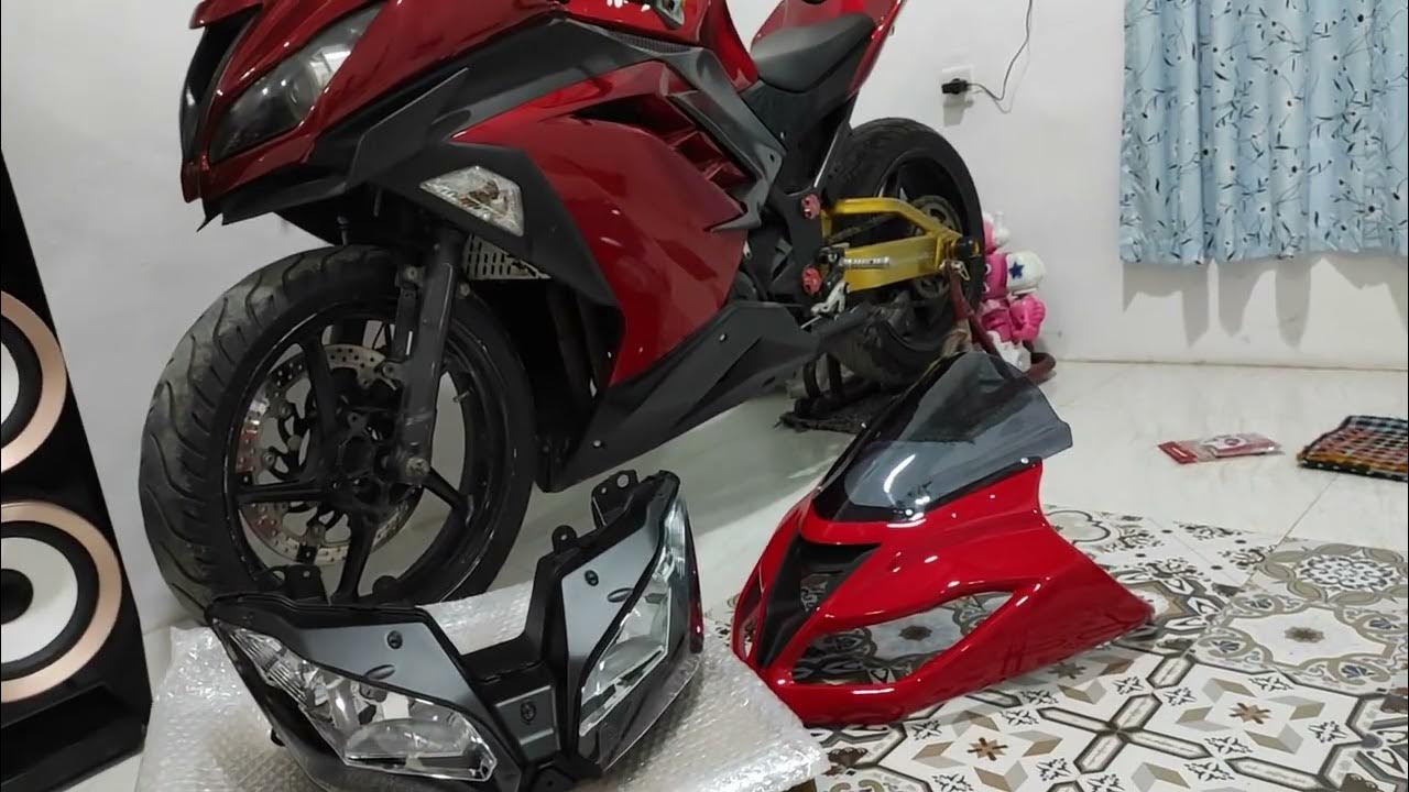 Ninja fi modif Kedok depan Zx6 R by Jery motor sport (kedok zx6 gen 2