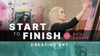 Beautiful Mixed Media Painting Tutorial (Incredible Painting Skills)