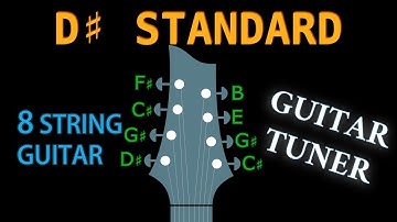 D# STANDARD (8 String Guitar) GUITAR Tuning (Tuner)