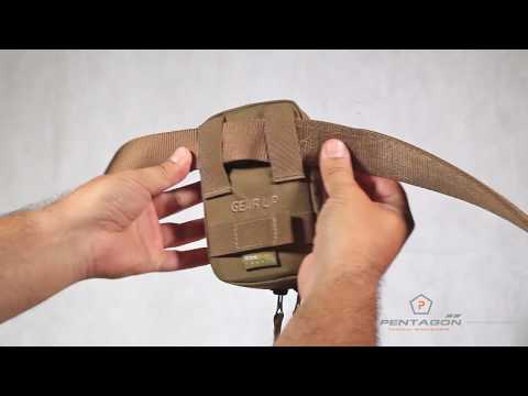Pentagon Kyvos Military Pouch Belt made of Cordura Black 0.5lt