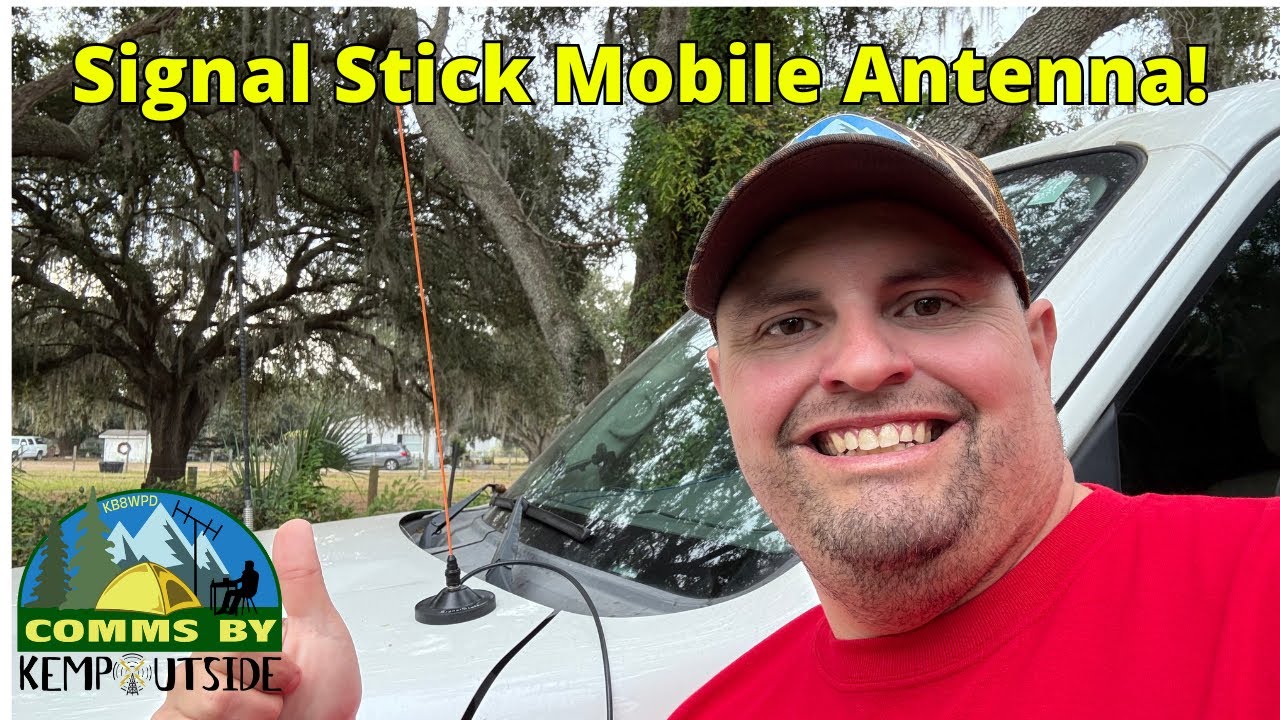 Обзор двухдиапазонной антенны для мобильной любительской радиосвязи Signal Stick с креплением BNC...