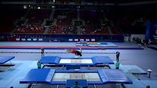 TASMAGAMBETOV Yerlan (KAZ) M - 2022 Trampoline Worlds, Sofia (BUL) - Q Trampoline Exercise 1