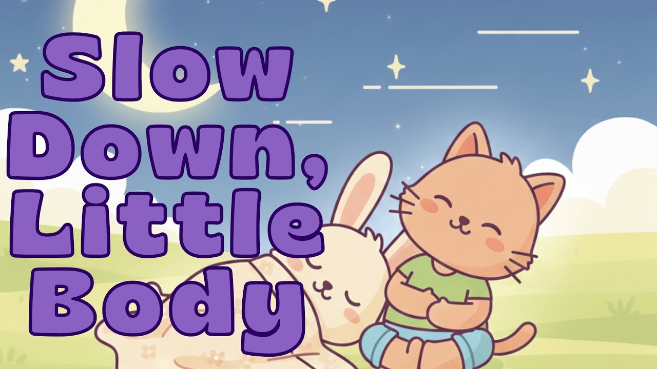 Slow Down, Little Body 🌙 | Calm Bedtime Song for Toddlers | Ink & Dot