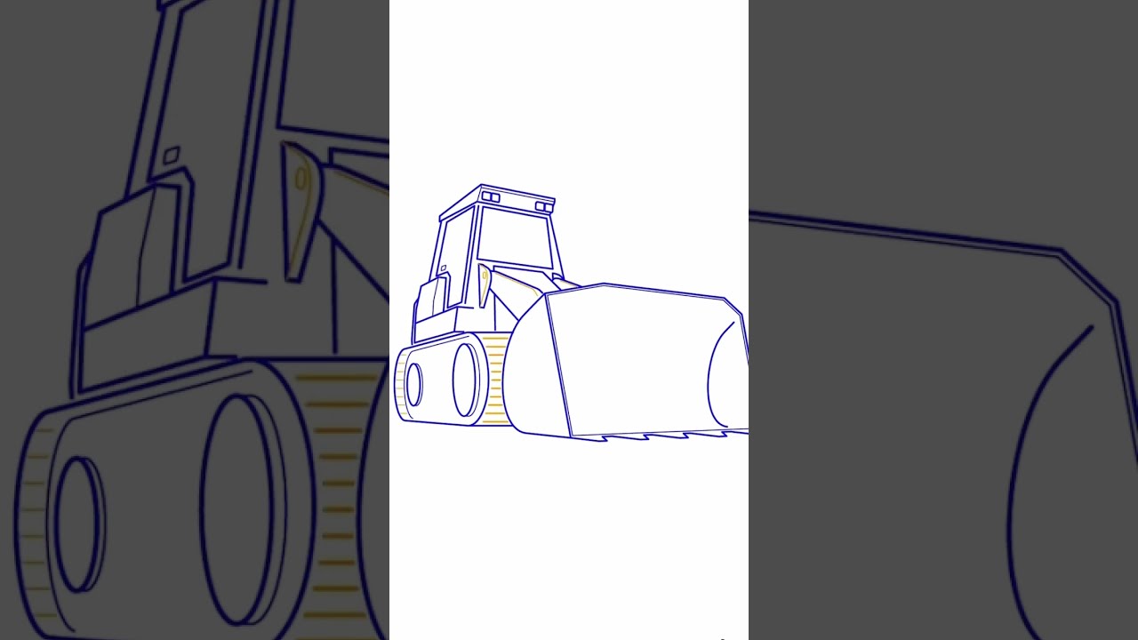 HOW TO DRAW A BULLDOZER 