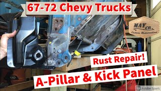 c10 A Pillar & Kick Panel Replacement (19671972 Chevy Trucks c10c30)