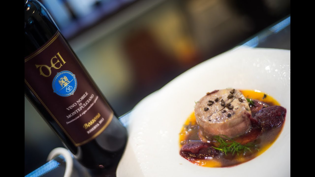 Il vino di Cantine Dei nel piatto - Caterina Dei e Alessandro Circiello