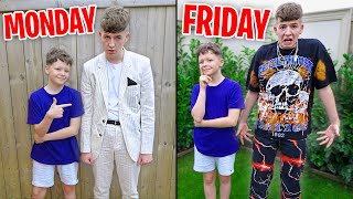 I Let My LITTLE BROTHER pick my OUTFITS For A WEEK!!