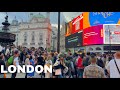 England, London City Streets Tour | 4K Virtual Walking Tour, 2023 London Summer Walk