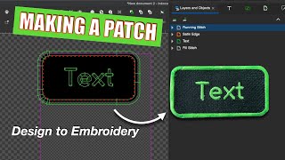 How to Make A Patch Using Inkscape & Ink/Stitch | A Step by Step Simple Guide